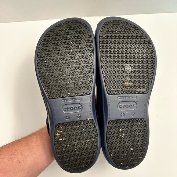 Crocs Men's Bistro Slip Resistant Work Clog in Blue-Navy Size 12 - Picture 11 of 13